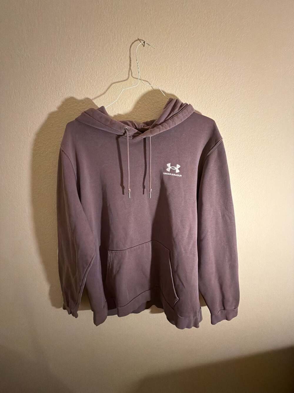 Under Armour Essential Pullover Hoodie Purple XXL